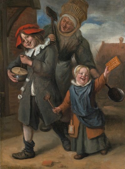 The Rommelpot Player by Jan Havickszoon Steen